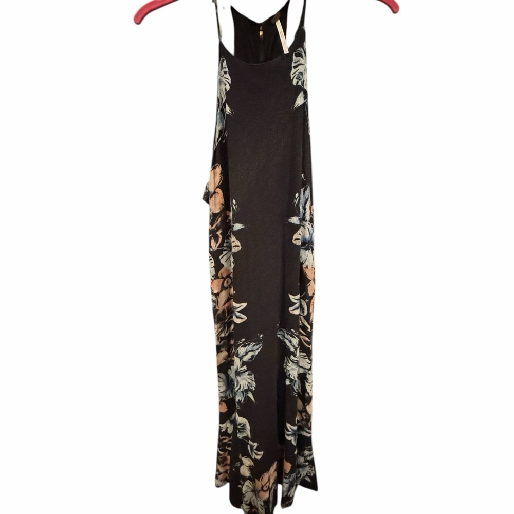 Free People Floral Black Maxi Dress Small - Picture 13 of 13